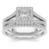 Huitan Princess Shaped Women s/Set Ring for Wedding Party Layered Accessories Inlaid Shiny CZ CopperColor Promise Jewelry