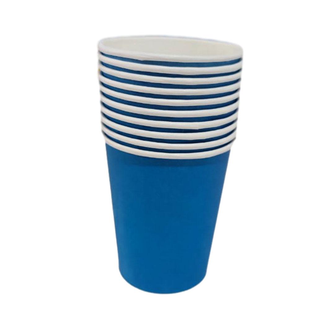 

10 шт. Бумажные стаканчики цвета детский сад одноразовые стаканчики бумага живопись окружающая среда искусство зона рукоделие образование напитки горячие синий
