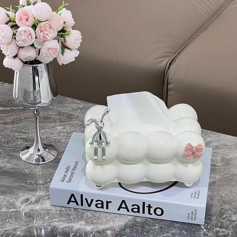 Luxuriöse Zuckerwatte-Taschentuchbox für Zuhause und Restaurant