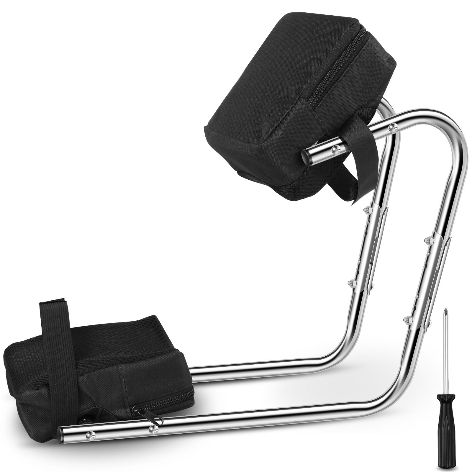 

Садовый наколенник-сиденье Алюминиевый сплав Садовая подушка для коленей Износостойкая Фермерская поддержка коленей Эргономичный садовый коврик для коленей Легкий чёрный