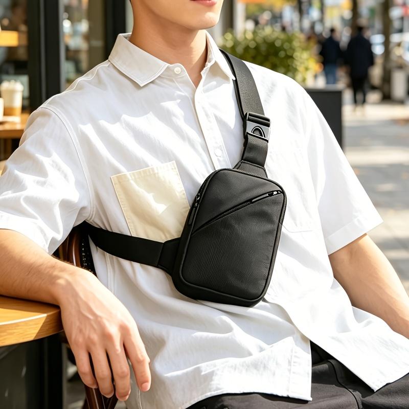 Versatile Casual Chest Bag, Single Shoulder Rucksack, Stylish And Minimalist Crossbody Bag, Featuring a Multi-Pocket Design