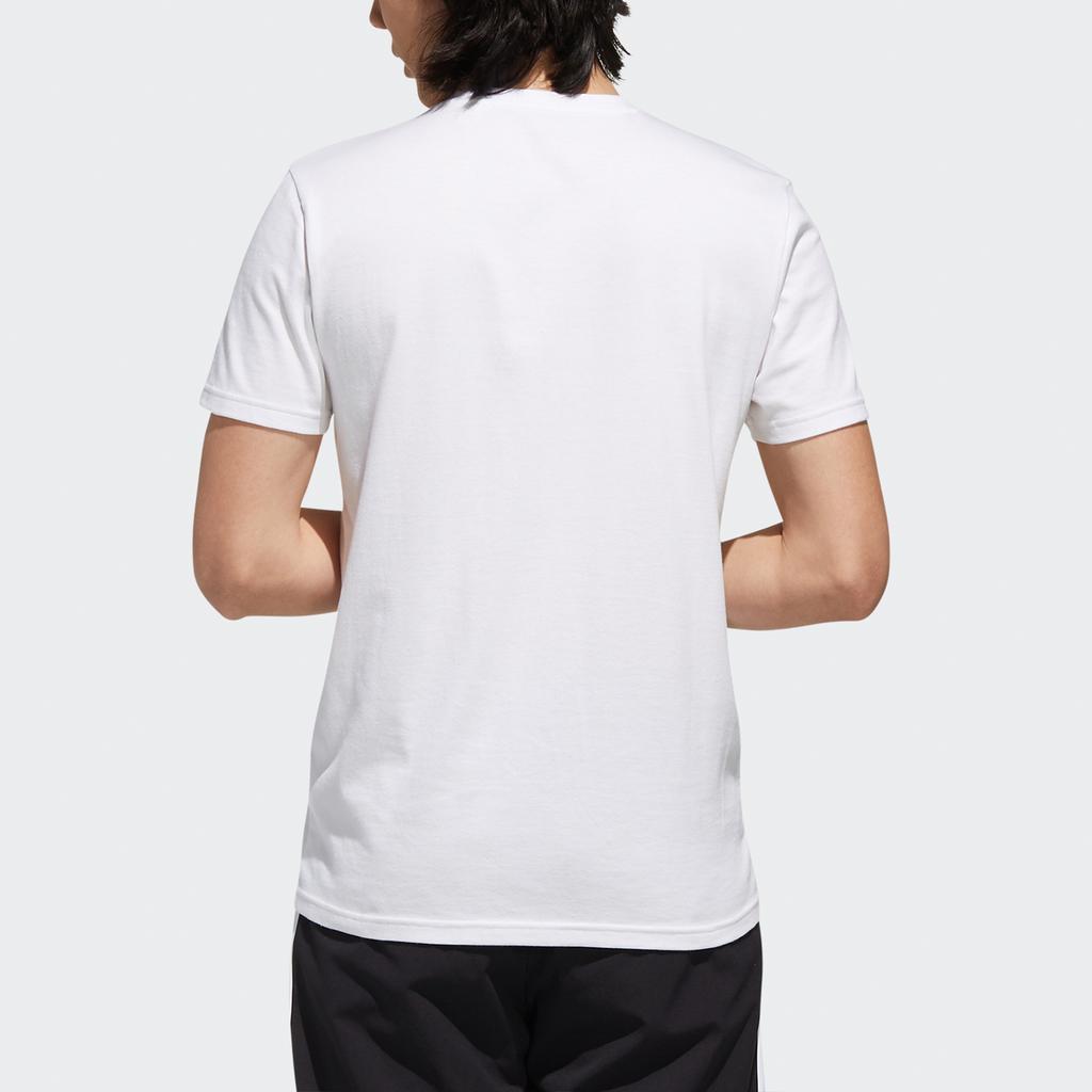 Adidas Neo Rock Climbing Fun Print Round Neck T-Shirt Men Tops White EJ7063