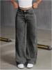 High Waist Bowknot Embroidered Jeans - Women's Sweet & Spicy Style, Straight Leg, Loose & Casual.
