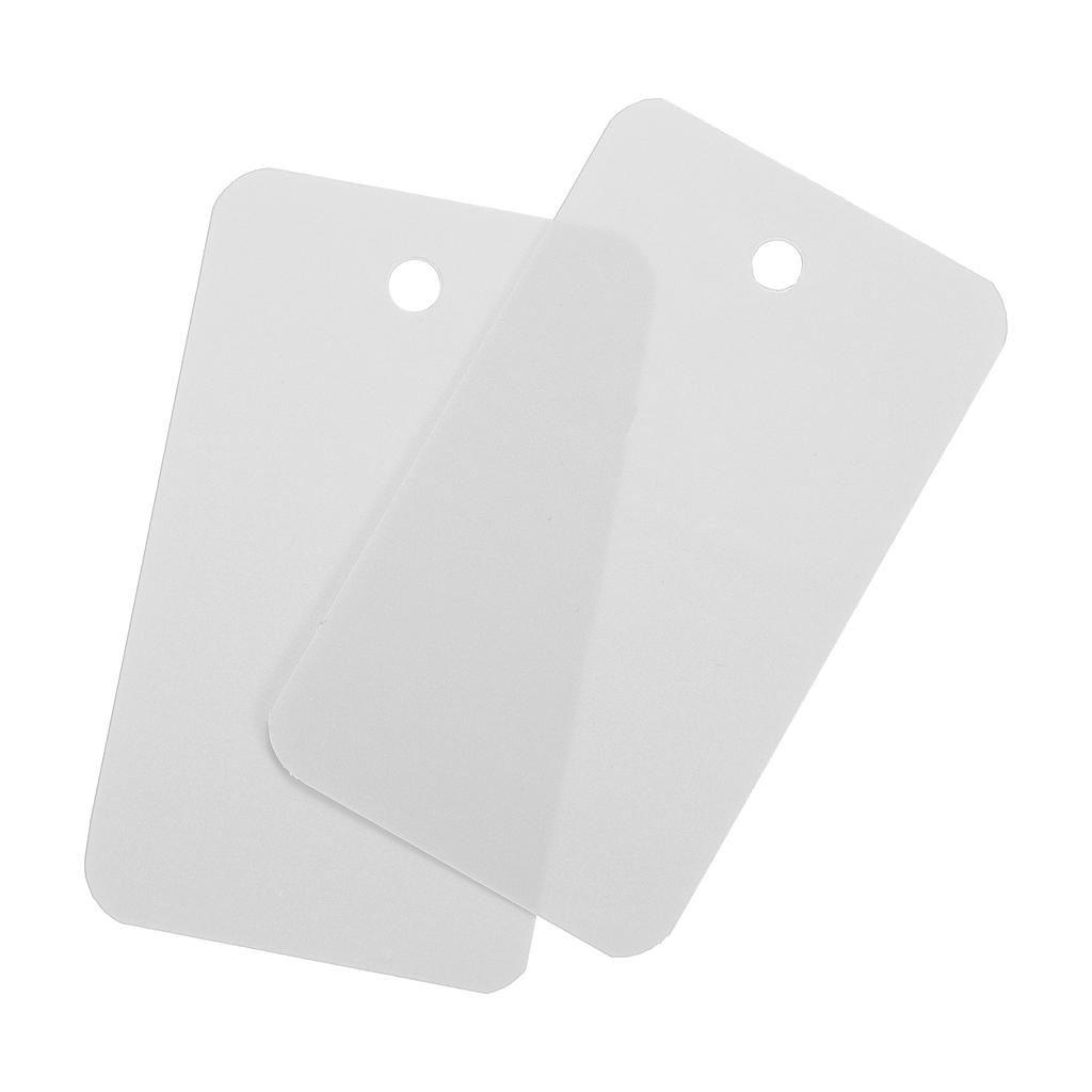 200 Pack Waterproof Eyelet Hole Plastic Shipping Tags Blank Labeling Tags for Product Identification Tags 3.5x6cm