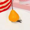 Unique And Practical Resin Hair Clip Shaped Like Fruits And Vegetables Hairpin Suitable For Girls' Everyday Styling