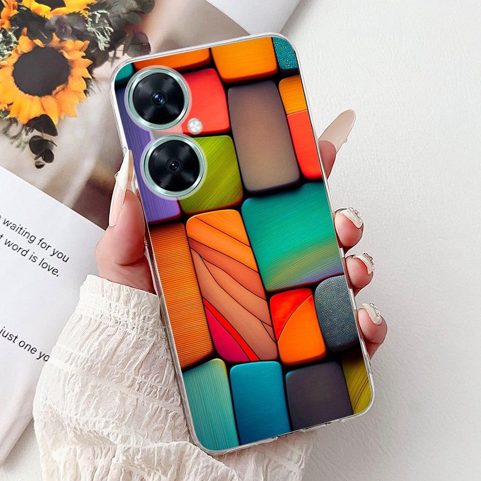 

For Huawei Nova 11i Case Clear Cute Fashion Luxury Flower Cool Painted Back Cover For Huawei Nova11i Phone Case MAO-LX9 MAO-LX9N Huawei Nova 11i