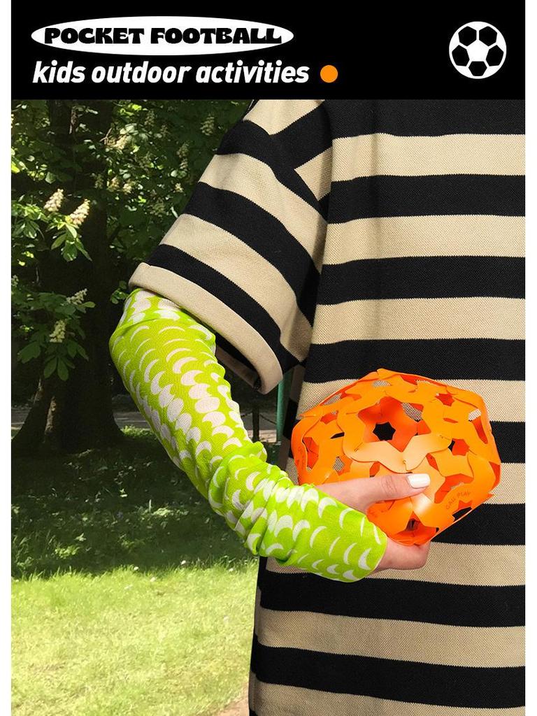 Keda Ya Kids' Versatile Sports Toy: Pocket Football, Flying Disc, Rugby, and Jianzi for DIY Outdoor Fun