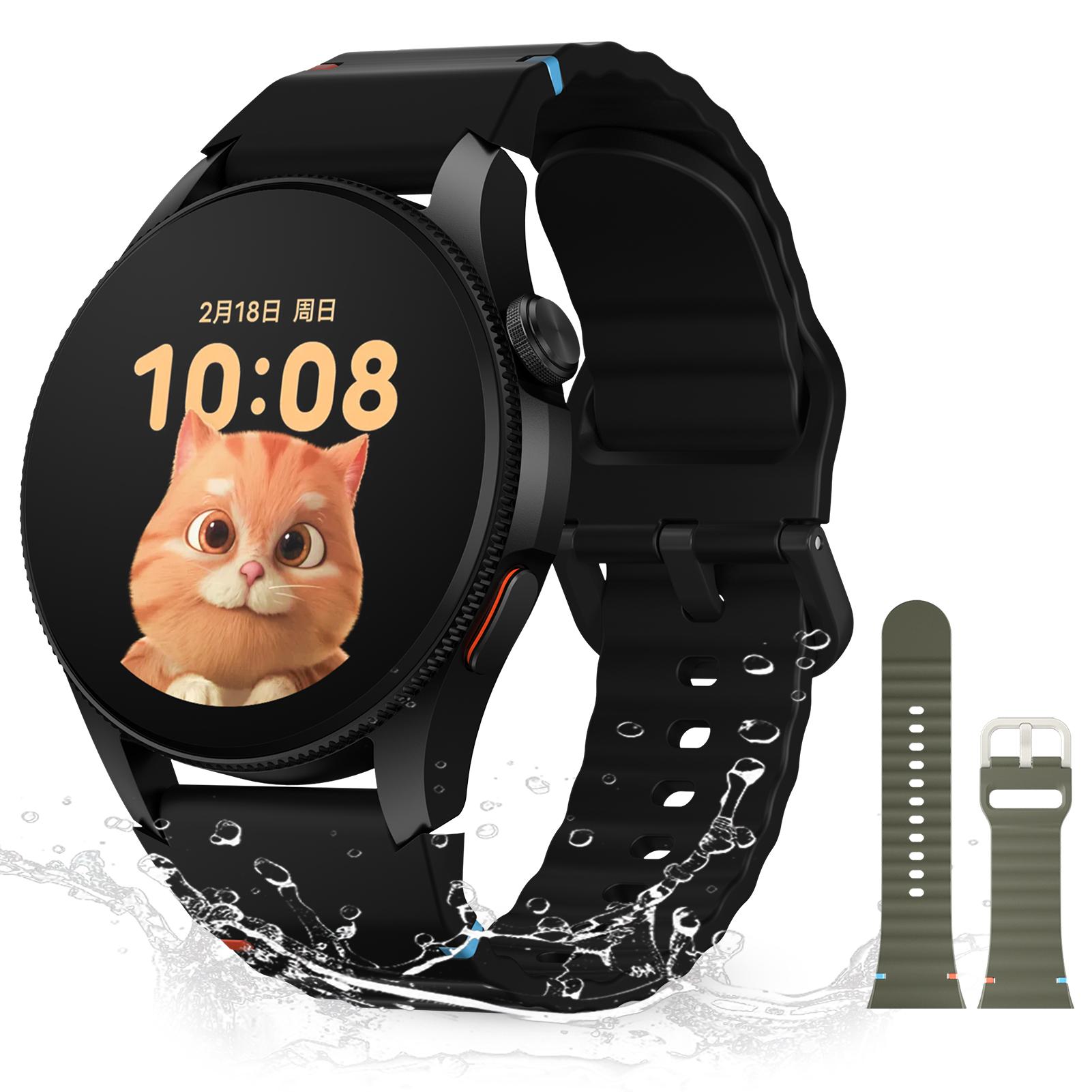 Aurafit G12 Smart Watch: 1.43 Touch Screen/ 3ATM Waterproof Swimming / GPS /Health Monitoring/150+Sports Mode Compatible Strava чёрный