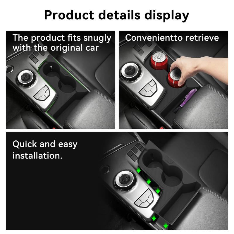Left Drive for Kia Sportage NQ5 2026 Center Console Water Cup Holder Insert Car Cup Box Silicone Organizer Accessories