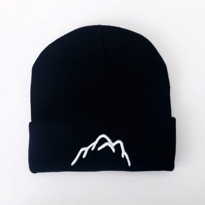 Knitted Hat Men's Big Head Circumference Embroidery Pullover Cold Hat Street Wind Curling Wool Hat Women