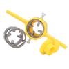 Pipe Threader Plumbing Tool ABS and Alloy Steel PVC Thread Maker Tool with 1/2in 3/4in 1in NPT Dies