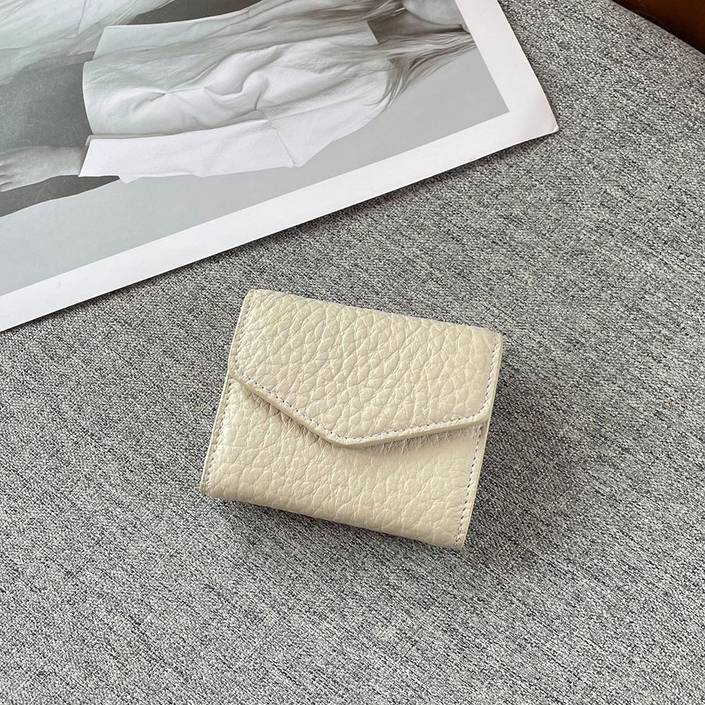 

Унисекс Текстурированный Кошелек для Монет из Натуральной Кожи Фирменный Стиль Первый Слой Коровьей Кожи Держатель для Карт Высококачественная Телячья Кожа Мини-Кошелек белый
