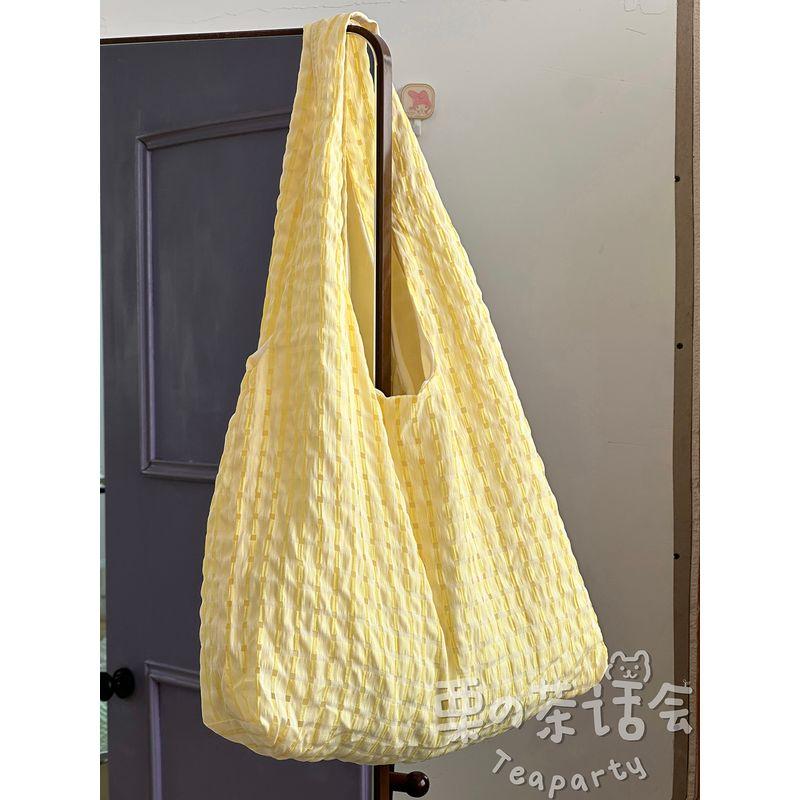 

Сумка Женская Мятно-зеленая Клетчатая Холщовая Сумка Milk yellow