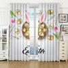 Easter Candy Cute Bunny High Blackout Curtains Holiday Decoration Curtain Living Room Bedroom Thick Blackout Drape Multicolor