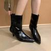 High Heels Ankle Boots Women Sexy Pointed Toe Heeled Shoes 2025 Winter New Designer Dress Party Chelsea Boots Brand Pumps Botas