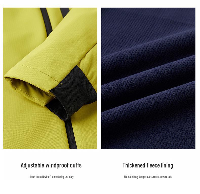 Men's Hooded Quick-Dry Outdoor Softshell Jacket - Three-Proof, Loose Fit, Plus Size, Multi-Pocket, Versatile Sports/Fitness Style