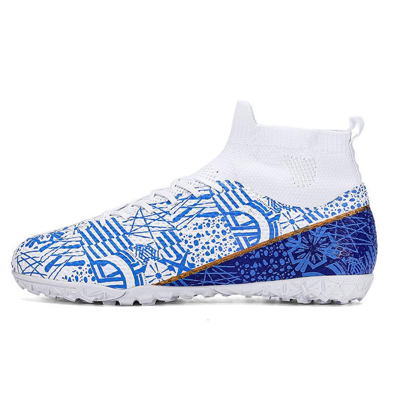 Training youth shoes high-top football shoes long nails actual combat Messi adult foreign trade football shoes long nails