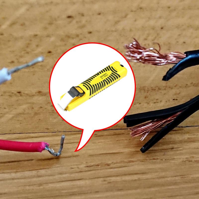 Universal Wire Stripping Tool Rotary Stripping Cutter Strippers Comfortable Grip Adjustable Cable Jacket Remover For Most
