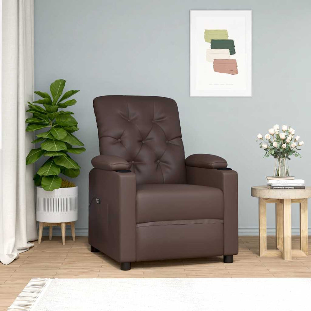 Fauteuil Marron Similicuir