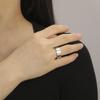 Dawapara Vintage Ace Poker Card Men Ring 8MM Unisex Luck Ring Ace of Love Stainless Steel Wedding Band Jewelry