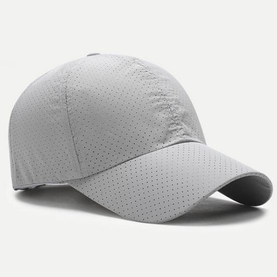 Baseball Cap Breathable Quick Dry 2 Materials Adjustable Sports Cap for Hiking