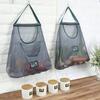 2pc Ventilated Mesh Storage Bags for Garlic, Potatoes, Onions - Durable Plastic Hanging Organizer for Kitchen & Pantry&bathroom, Non-Food Contact Safe