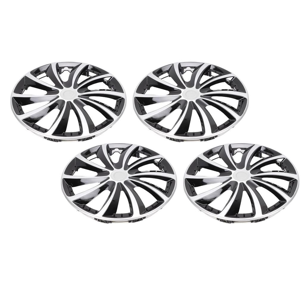 4 Piezas 14 Pulgadas Cubo Completo Aspecto Elegante Se Ajusta a Rueda R14 Cubierta para la Mayoría de Coches Camionetas SUV