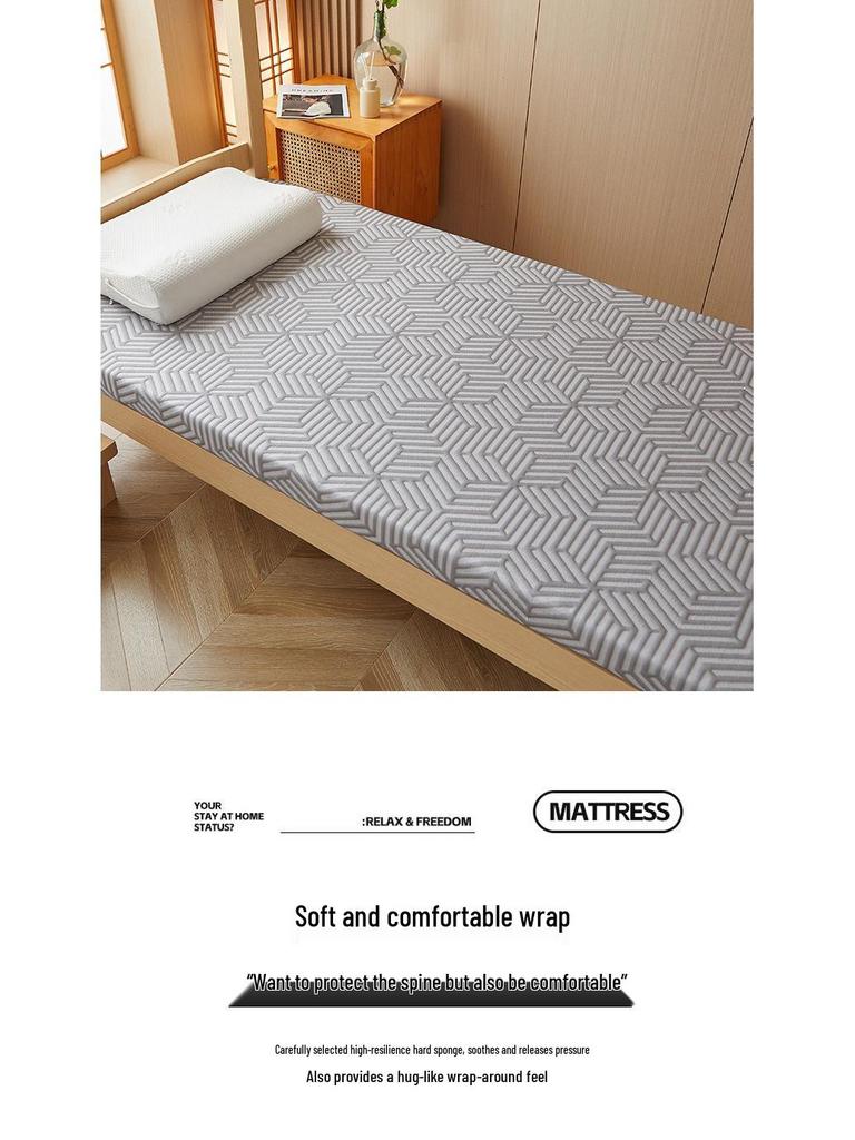Washable Tatami Mattress Pad - Soft, Non-Collapsing Cover for Dorms and Rentals