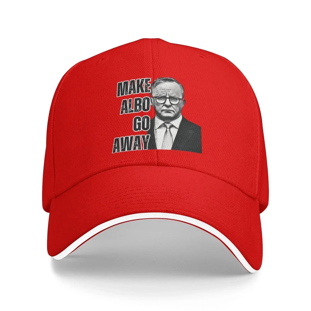 Summer MAGA MAKE ALBO GO AWAY Baseball Cap Outdoor Gym Fitted Retro Sun Hip Hop Hats Unisex Women Sunscreen Baseball Caps