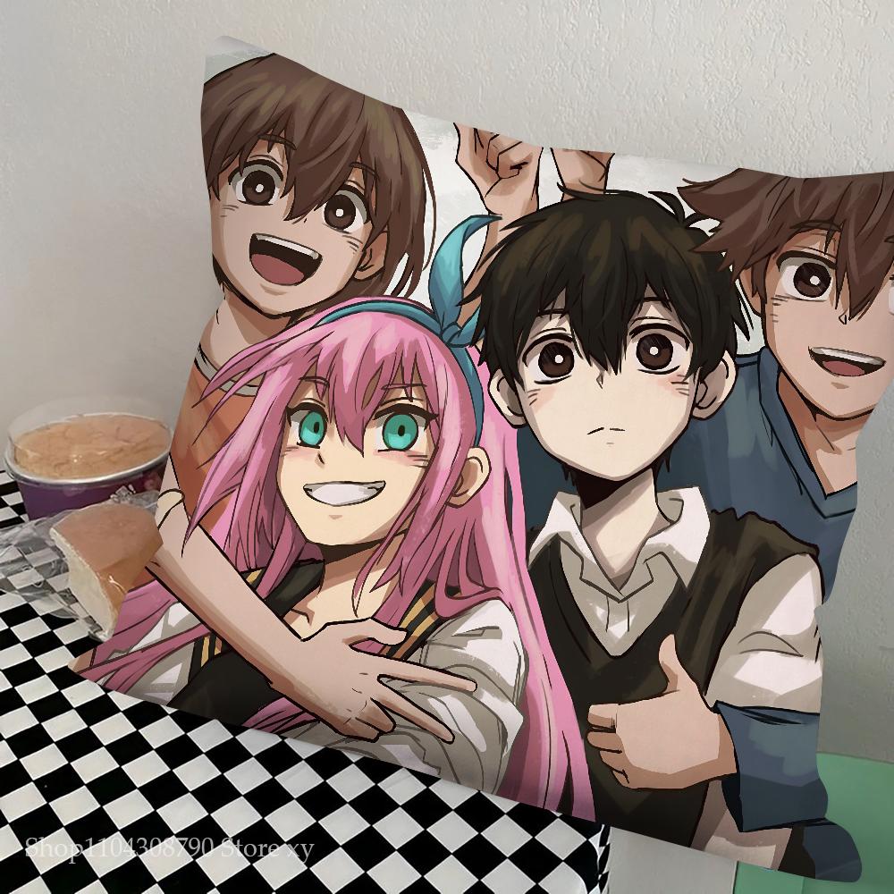 Anime Omori Duża poszewka na poduszkę do gry Kwadratowa poduszka Sypialnia Sofa Komfortowa poduszka do wypoczynku Samochód Salon Dekoracja domu