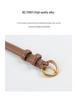 Cuckoo Women's Genuine Leather Skinny Belt for Jeans - Versatile Cowhide Casual Accessory