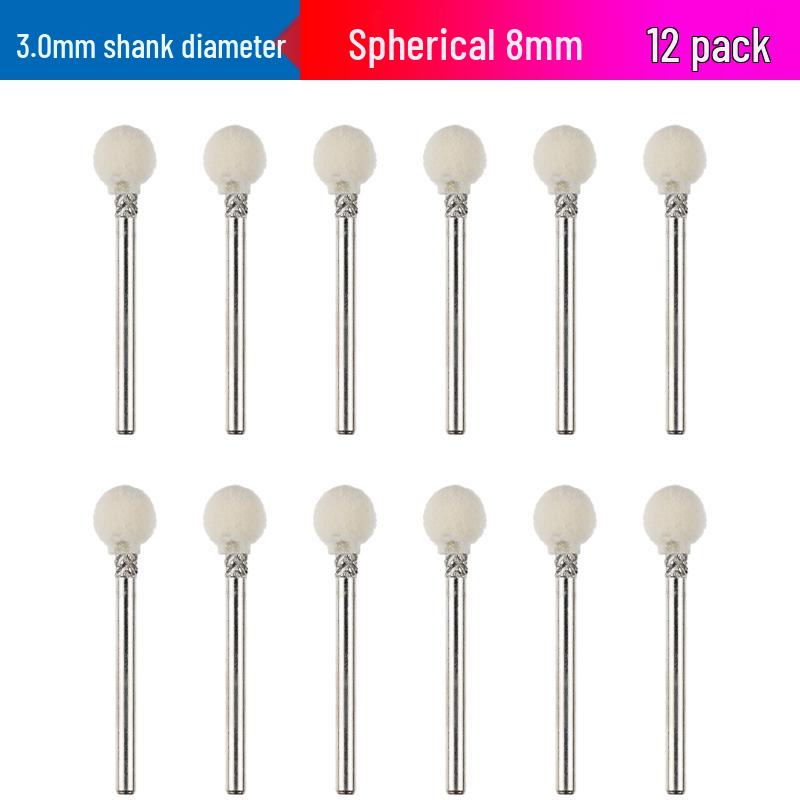 Wool Polishing and Grinding Head for Metal, Gemstone, Glass, and Jade