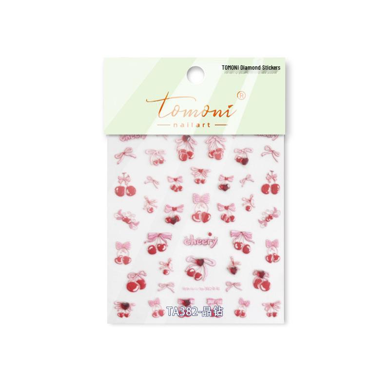 

Наклейки для ногтей Tomoni x Tata Crystal Diamond & Cherry в японском ретро-стиле