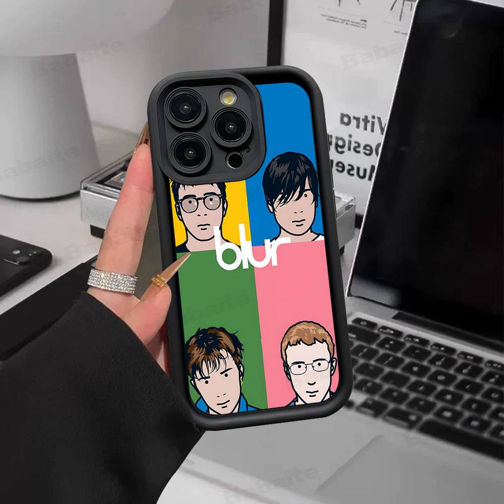 Band Musik Rapper B-Blur Vintage Phone Case For IPhone 17 16 15 14 13 12 11 Air Plus Pro Max Soft Back Cover