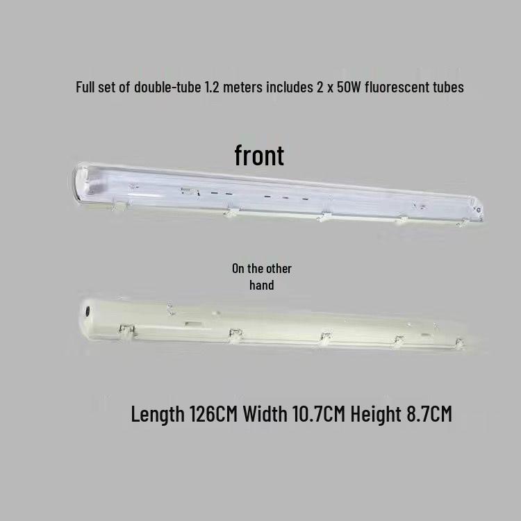 T8 Waterproof Double/Single LED Fluorescent Lamp Set, Dustproof & Explosion-Proof, Daylight Lamp Holder