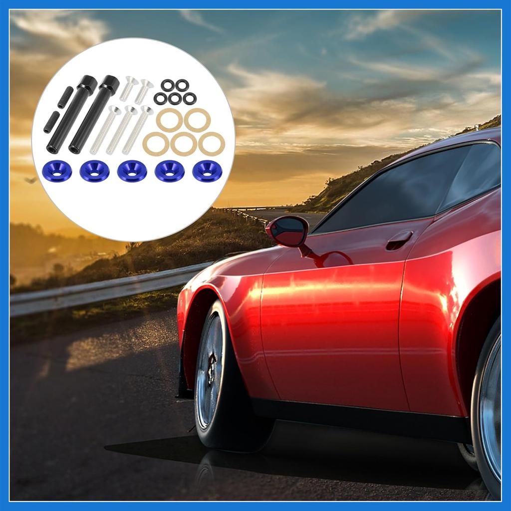 Low Profile Engine Valve Cover Washer Bolt Kit Blue for Acura for Honda D-Series Engines D15 D16 Auto Accessories