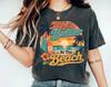 Life's Better At The Beach Retro Sunset T-Shirt, Tropical Surf Vacation Tee