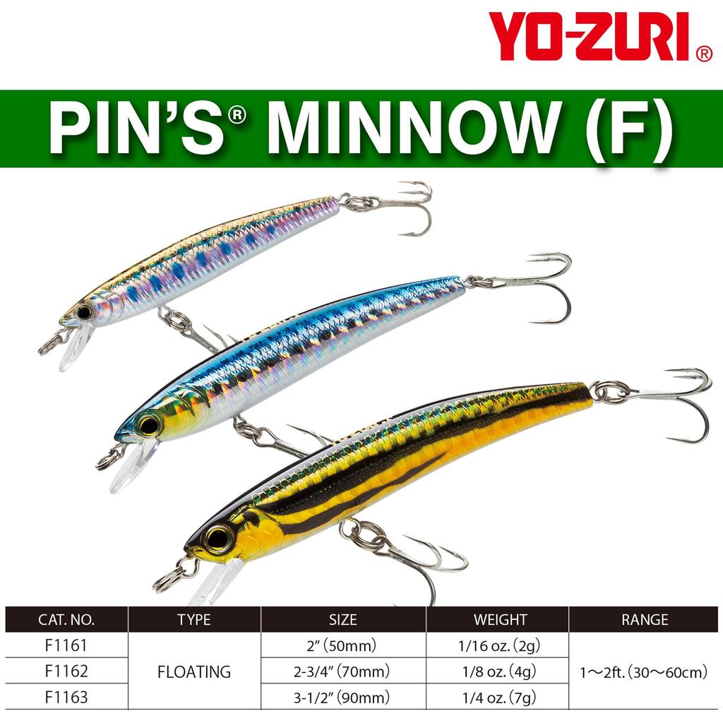 YO-ZURI Minnow Pins Minnow (F) Minnow 90mm BL F1163-BL BL: