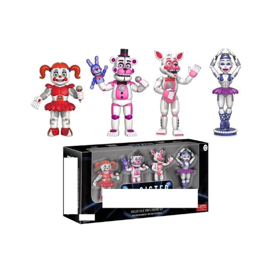 Five Nights At Freddys Action Figures Toy Security Breach Series Glamrock Foxy PVC Doll  For Kid Gift