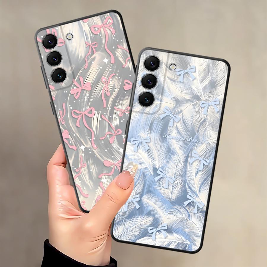 Phone Cover Case for Samsung Galaxy A53 A17 A25 A16 A73 A51 A55 A52 A36 A23 A57 A15 A06 A37 A05 A50 A12 A13 A70 A41 Creative Bow