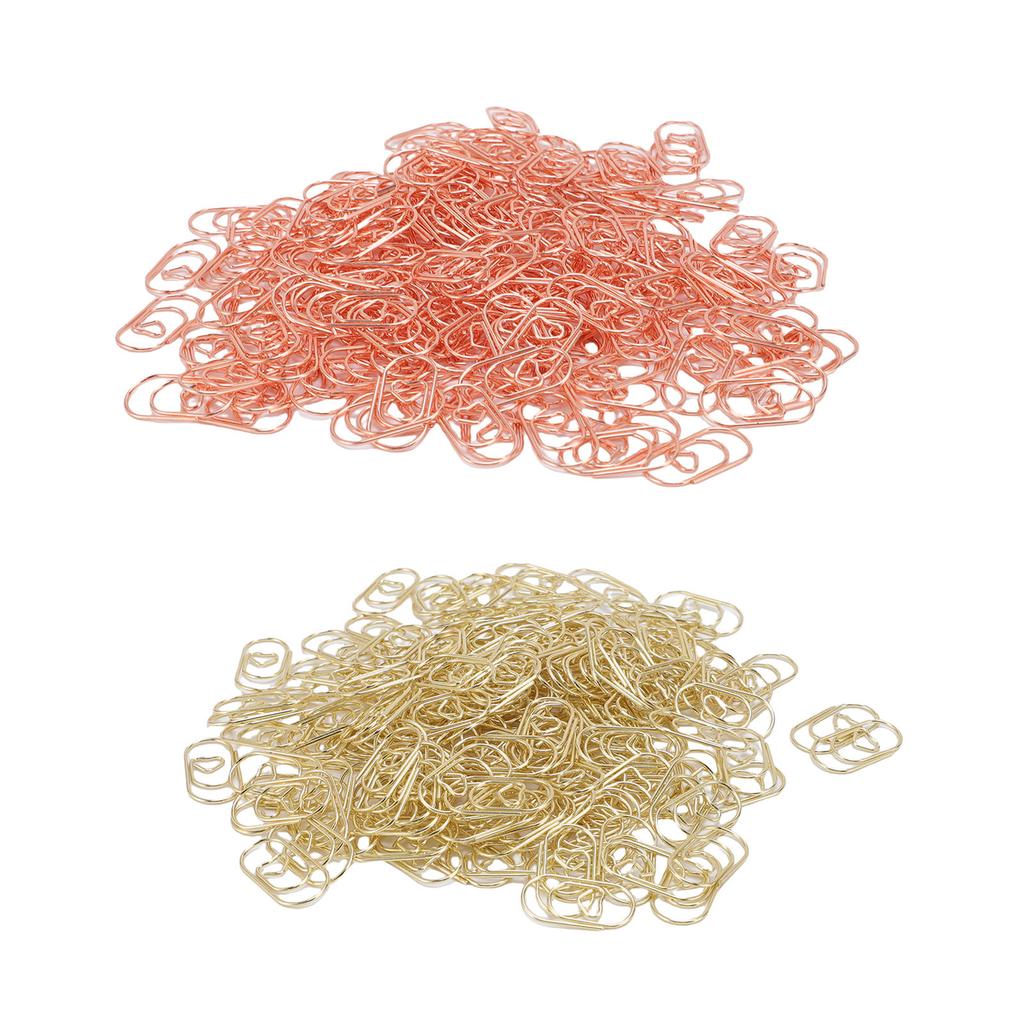 200 Pcs Heart Shaped Paper Clips Cute Decorative Love Paperclips with Transparent Storage Box for Ho