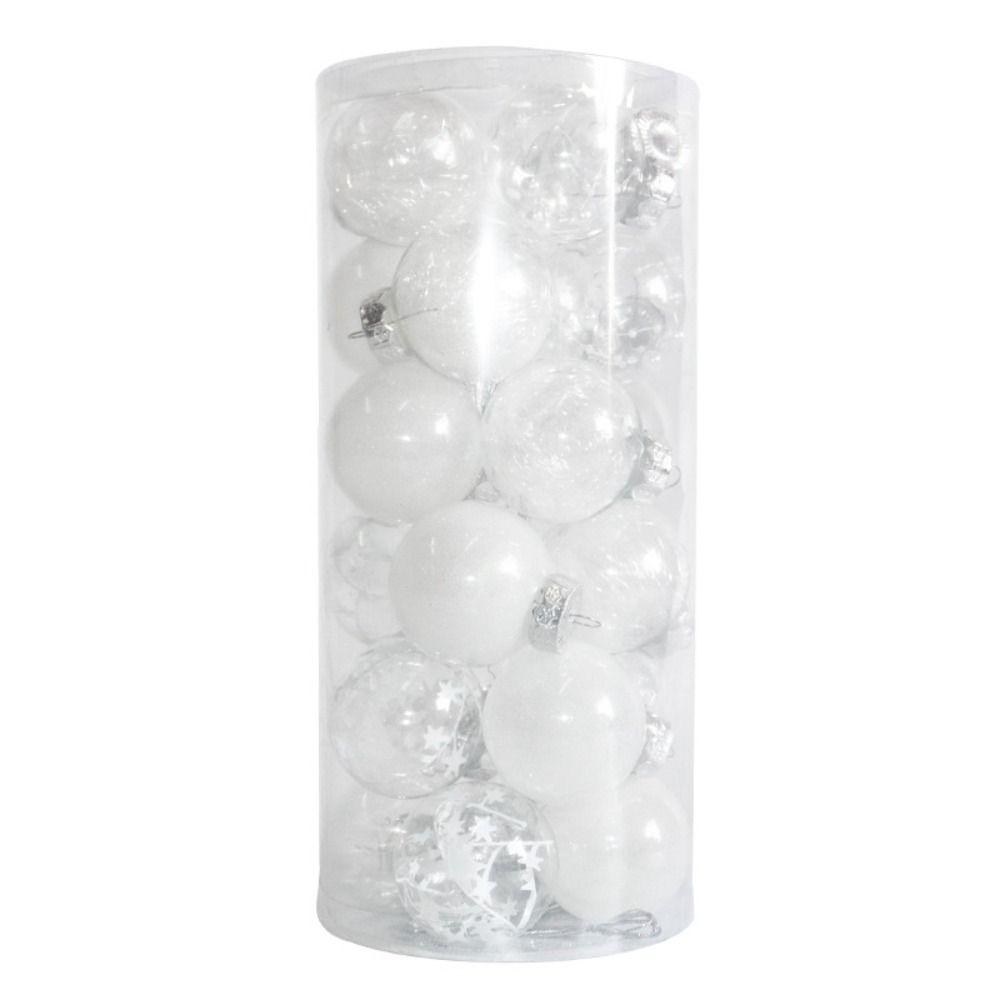 24pcs 6cm Painted Christmas Balls Set Christmas Tree Pendant  Indoor Outdoor Decoration