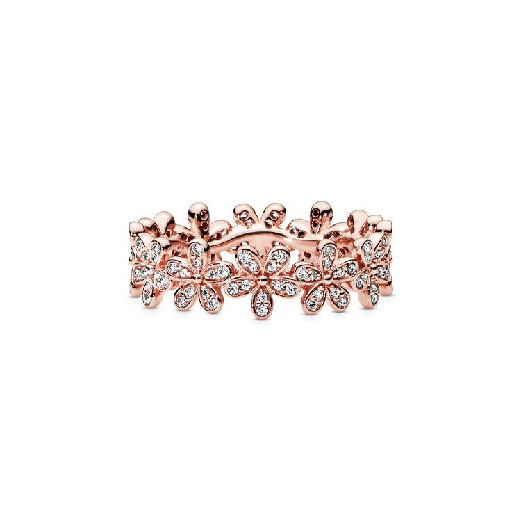 

Pandora Dazzling Daisy Ring Women rings Rose-Gold 180934CZ Box,50