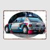 205 T16 Group B Cartoon Group B Rally Cars Metal Sign Poster Garage Room Decor Living Custom Tin Vintage Home Decoration Wall