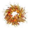 Fall Wreath Artificial Garland Front Door Harvest Thanksgiving Halloween