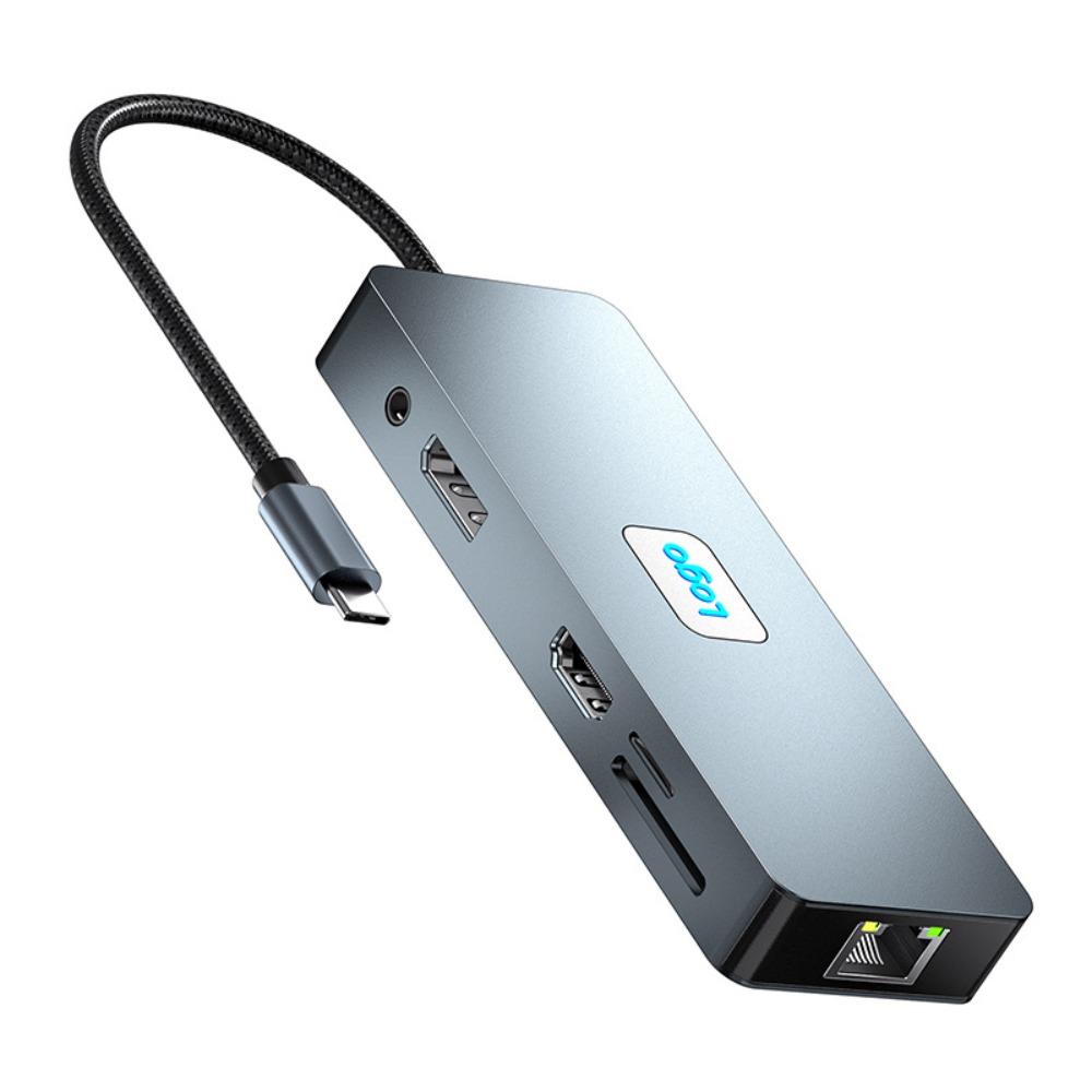 11 in 1 Type C Docking Station USB 3 2 Expander with Gigabit Ethernet Port for Laptop