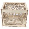 Grußkartenbox DIY Holz Paar Hirsch Hochzeitskartenetui Gästebuchbox Dekorationsbox