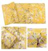 PVC Wallpaper Painting European Style Luxury Yellow Floral Wallpaper Living Room TV Sofa Hotel Background Flower Wall Art Mural