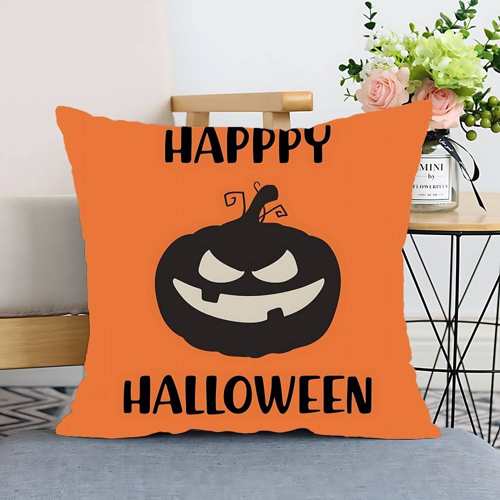 

Декор для дома Наволочка с тематикой Счастливого Хэллоуина Чехол для подушки Полиэстеровая наволочка Декоративная наволочка для диванной подушки Декор для дома 16x16Inch