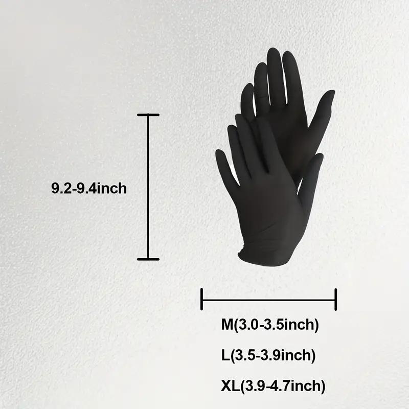 100-Pack Black Nitrile Gloves - For Holiday Tasks from Halloween To Christmas - Heavy-Duty, Puncture-Resistant Protection